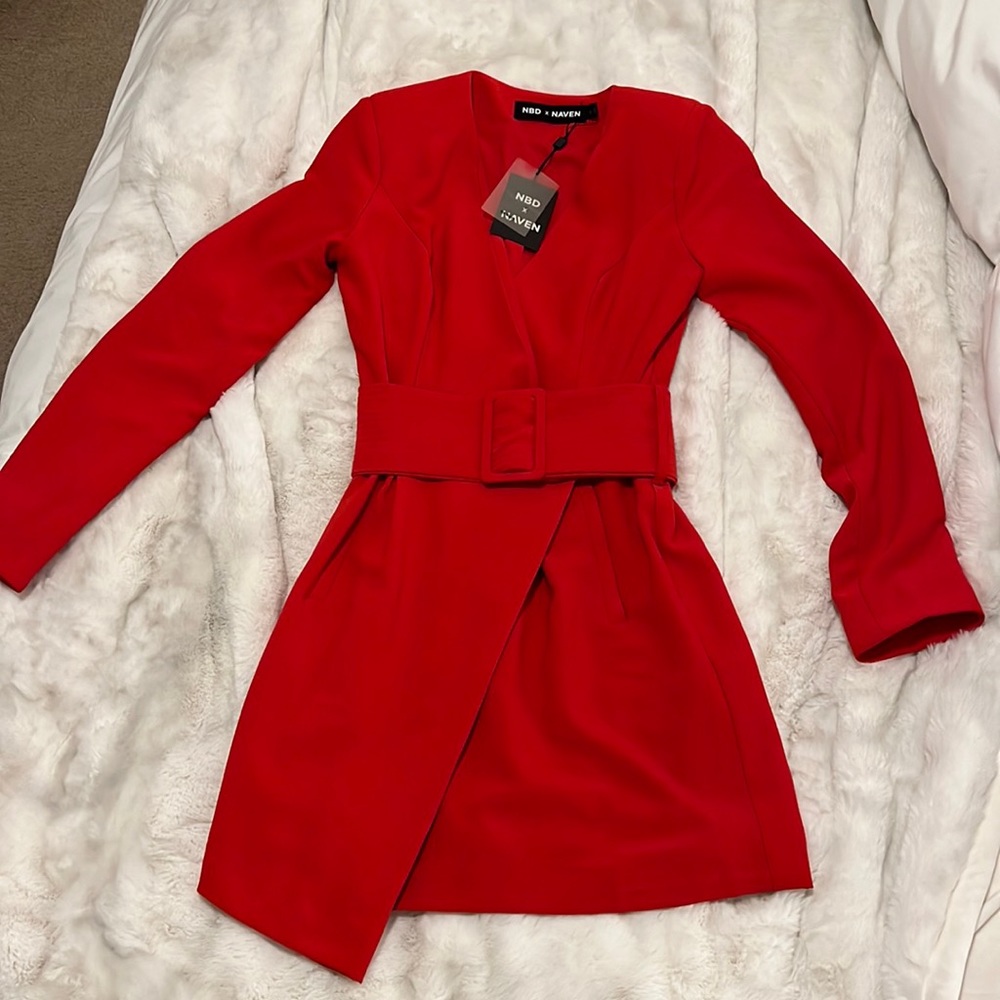 From Revolve, brand is NBD X Naven, adjustable belt, size XS, tags still on